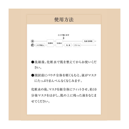 リフトモイストマスク　Ｗ　＜６枚入り＞